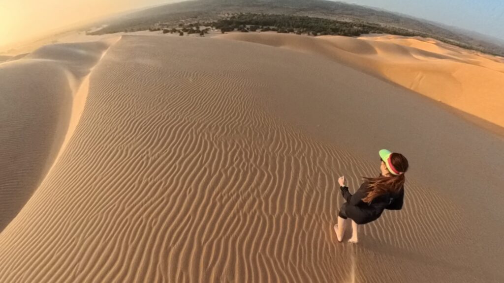 Running 5K in Mauritania in Azouega Dunes, recommended adventurous run
