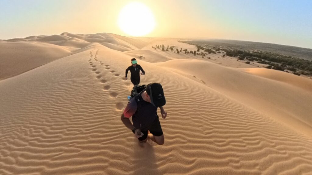 Running 5K in Mauritania in Azouega Dunes, recommended adventurous run
