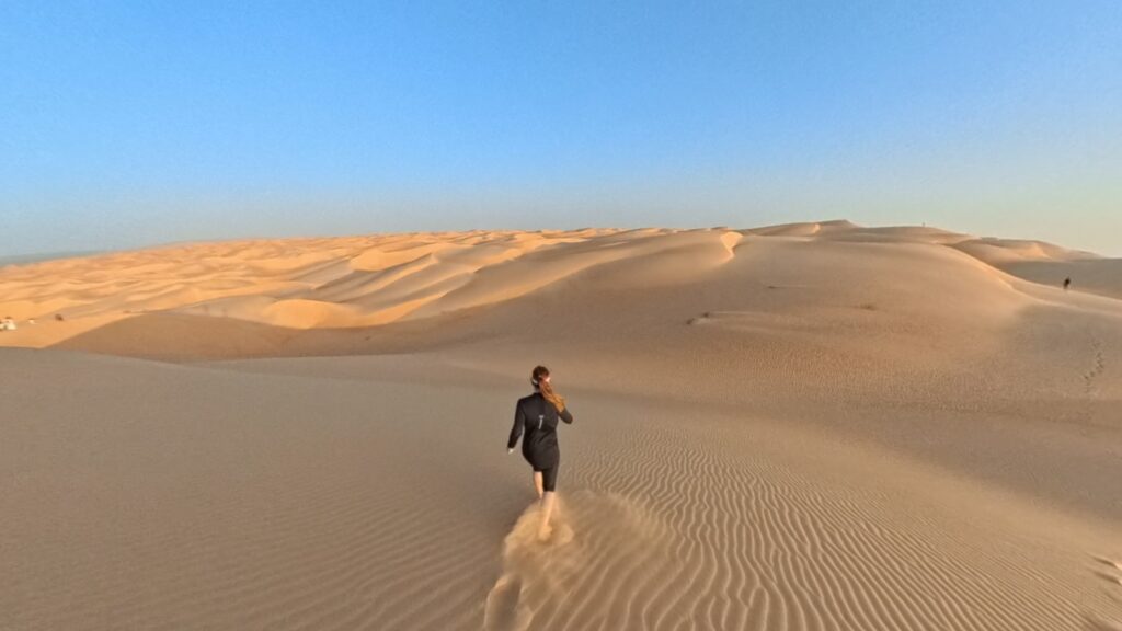 Running 5K in Mauritania in Azouega Dunes, recommended adventurous run