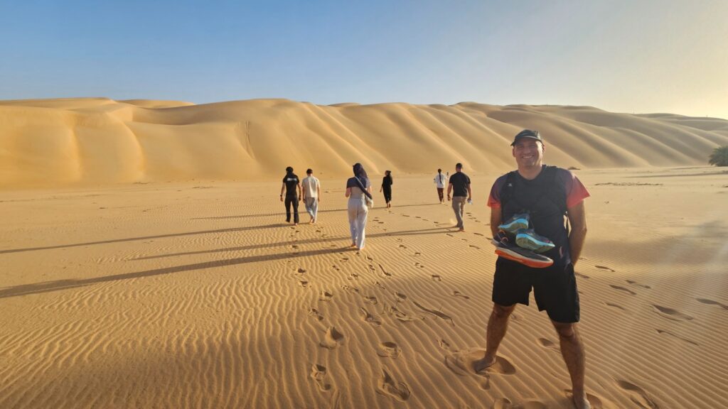 Climbing dunes in Azouega in Mauritania in 2026