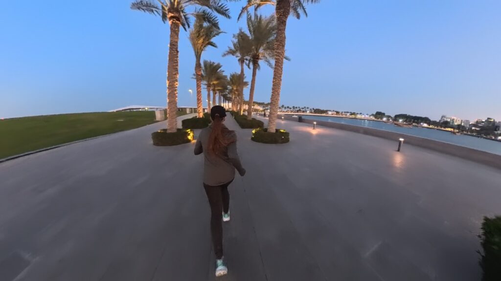 The running ginger running in Doha, Qatar in 2026. Recommended scenic route to run in Qatar. 5k to 15k.