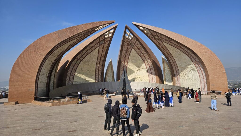 Tourist highlights of Islamabad in Pakistan in 2026 before the Islamabad Marathon. Pakistan Monument.