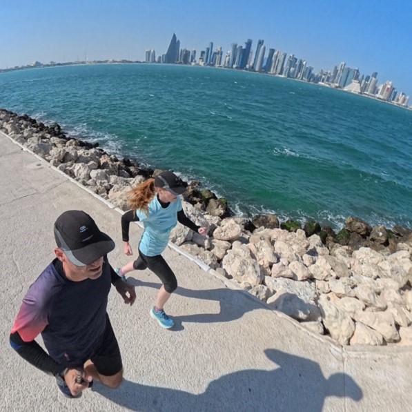 The Running Ginger running in Qatar in 2026