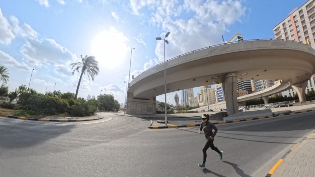 The Running Ginger running in Bahrain. Recommended route in Bahrain, Mamana.