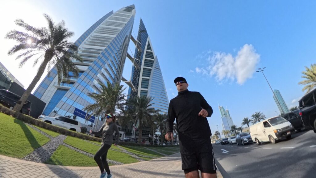The Running Ginger running in Bahrain. Recommended route in Bahrain, Mamana.