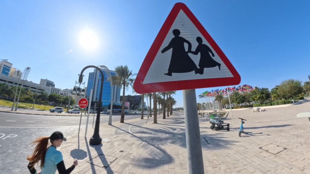 The running ginger running in Doha, Qatar in 2026. Recommended scenic route to run in Qatar. 5k to 15k.