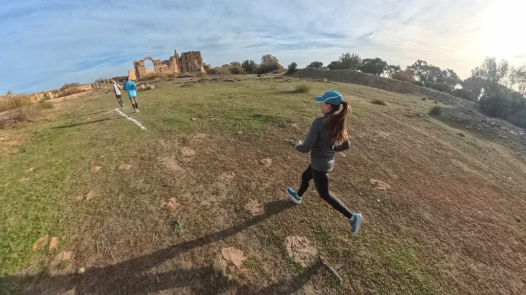 The Running Ginger running the Leptis Magna Half Marathon in Libya in 2026