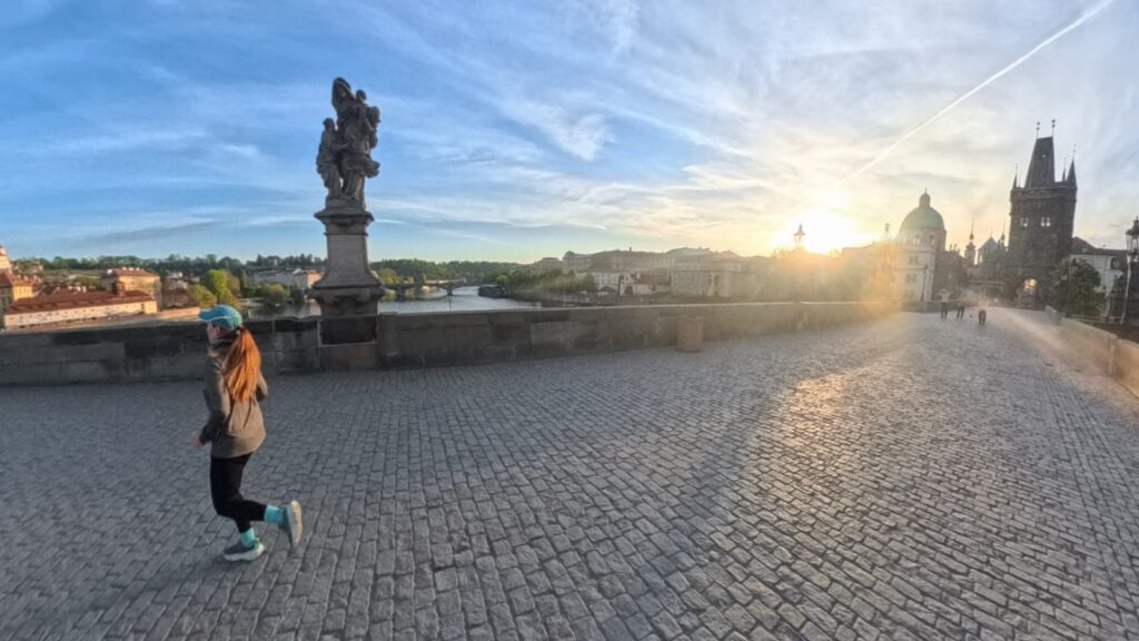 The running ginger running in the heart of Prague in 2026 