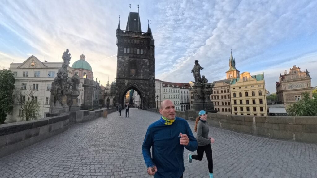 The running ginger running in the heart of Prague in 2026 