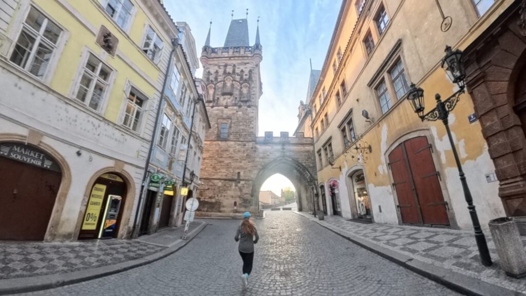 The running ginger running in the heart of Prague in 2026 