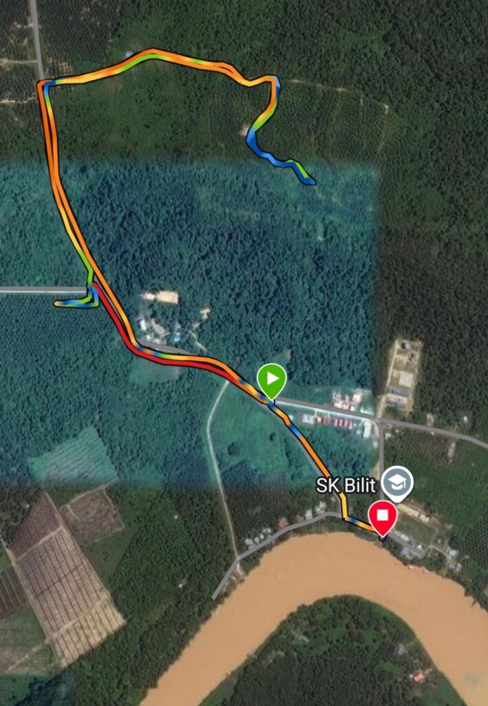 5k Route in the Sabah Region in Borneo, Malaysia