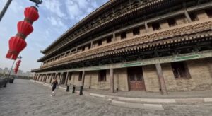 Running in Xian, China, in the Ancient City Wall