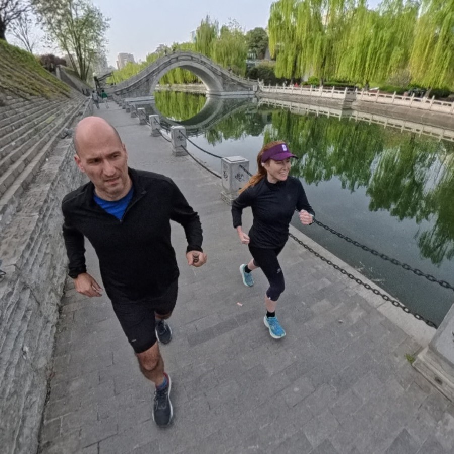 The running ginger running in Xi'an, China, in April 2026.