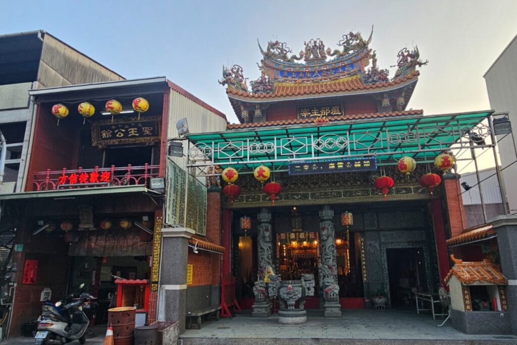 Temples and streets in Tainan, Taiwan.